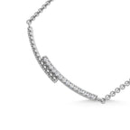10K White Gold  1/10 Ct.Tw. Diamond Fashion Necklace