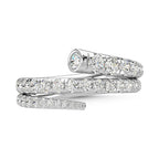 14K White Gold Diamond 1 1/6 Ct.Tw. Fashion Ring