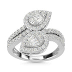 14K White Gold Diamond 1 Ct.Tw. Fashion Ring