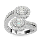 14K White Gold Diamond 1 Ct.Tw. Fashion Ring
