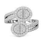 14K White Gold Diamond 1 Ct.Tw. Fashion Ring