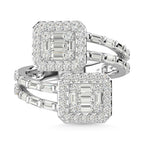 14K White Gold Diamond 1 Ct.Tw. Fashion Ring