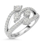 14K White Gold Diamond 1 Ct.Tw. Fashion Ring