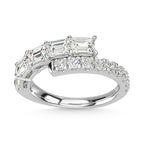 14K White Gold Diamond 1 7/8 Ct.Tw. Fashion Ring
