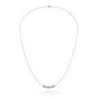 10K White Gold Diamond 1/6 Ct.Tw. Fashion Necklace (18 inches)
