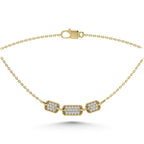 10K Yellow Gold Diamond 1/6 Ct.Tw. Fashion Necklace (18 inches)