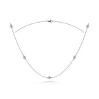 14K White Gold Diamond 1/6 Ct.Tw. Fashion Necklace (18 inches)