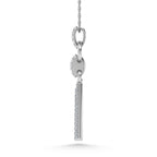 14K White Gold Diamond 1/5.Ct. Tw. Fashion Pendant