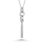 14K White Gold Diamond 1/5.Ct. Tw. Fashion Pendant