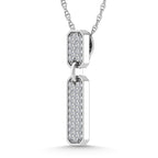 14K White Gold  1/5 Ct.Tw. Diamond Fashion Pendant