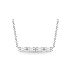 14K White Gold Diamond 1/4 Ct.Tw. Fashion Necklace
