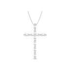 Diamond 1/4 Ct.Tw. Cross Pendant in 14K White Gold