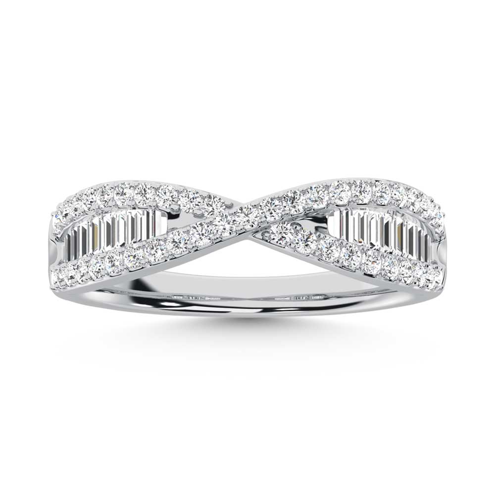 14K White Gold Diamond 1/2 Ct.Tw. Fashion Band