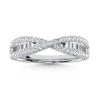14K White Gold Diamond 1/2 Ct.Tw. Fashion Band