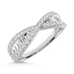 14K White Gold Diamond 1/2 Ct.Tw. Fashion Band