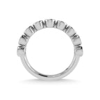 14K White Gold Blue Sapphire 5/8 Ct.Tw. Stackable Band