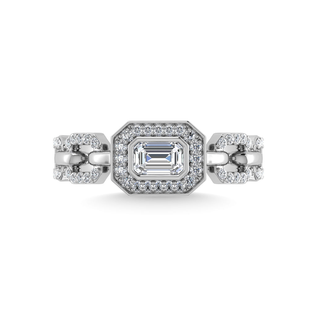 14K White Gold Diamond  1/2 Ct.Tw. Fashion Ring