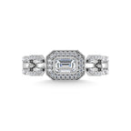 14K White Gold Diamond  1/2 Ct.Tw. Fashion Ring