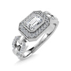 14K White Gold Diamond  1/2 Ct.Tw. Fashion Ring
