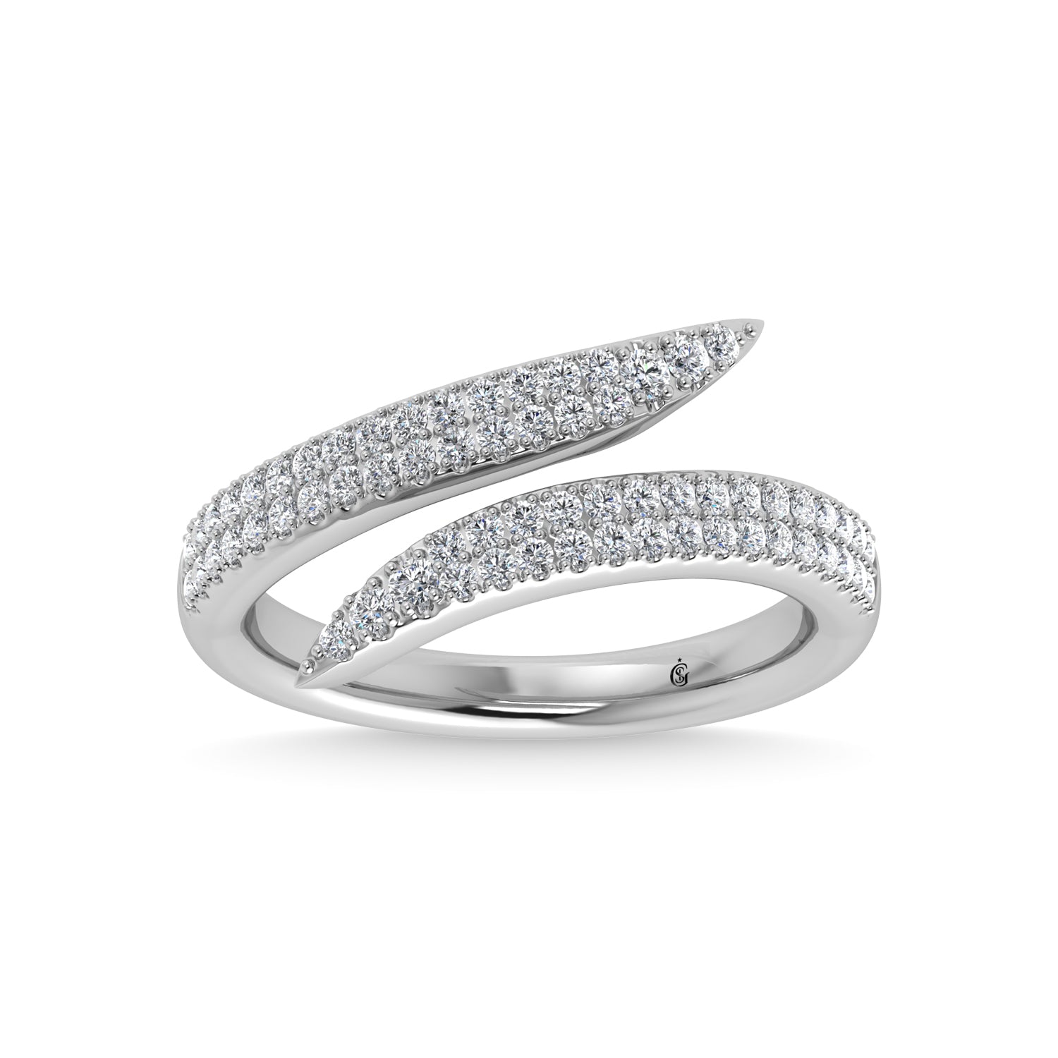 14K White Gold Diamond  1/3 Ct.Tw. Fashion Ring