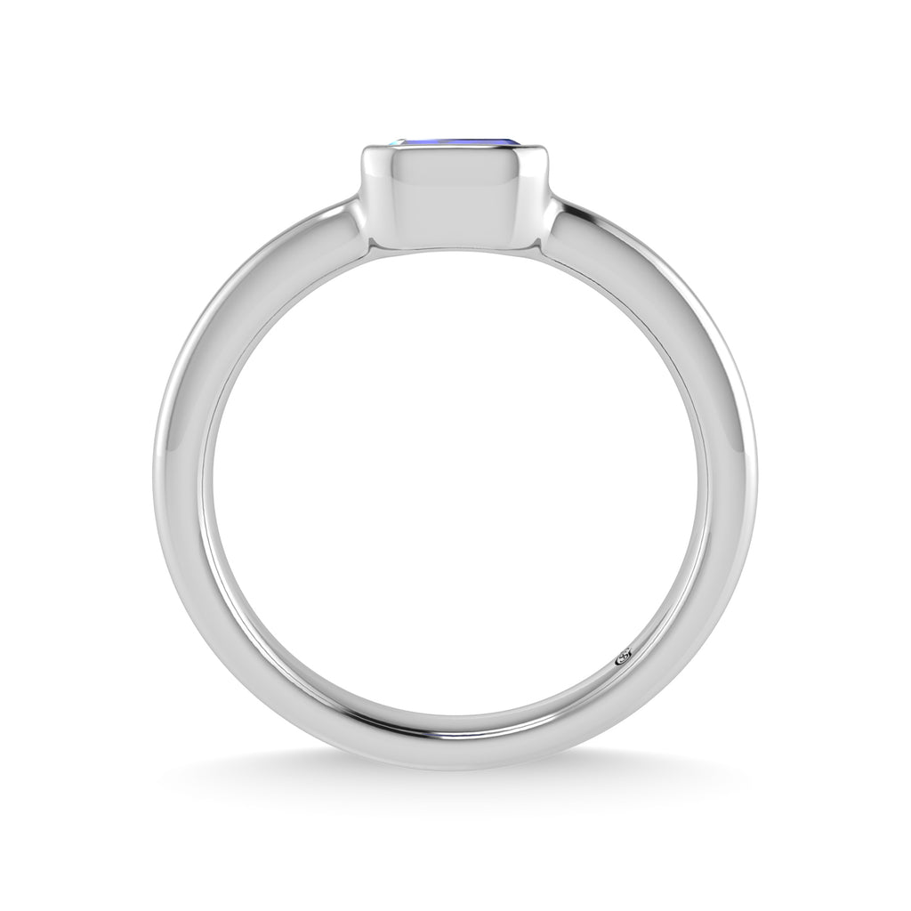 14K White Gold Blue Sapphire 1/3 Ct.Tw. Fashion Ring