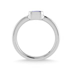 14K White Gold Blue Sapphire 1/3 Ct.Tw. Fashion Ring