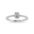 14K White Gold Diamond 3/8 Ct.Tw. Fashion Ring
