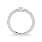 14K White Gold Diamond 3/8 Ct.Tw. Fashion Ring