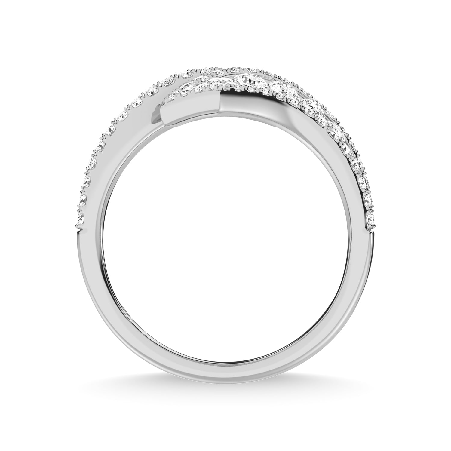 14K White Gold Diamond 1 Ct.Tw. Fashion Ring