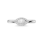 14K White Gold Diamond 1/5 Ct.Tw. Fashion Ring