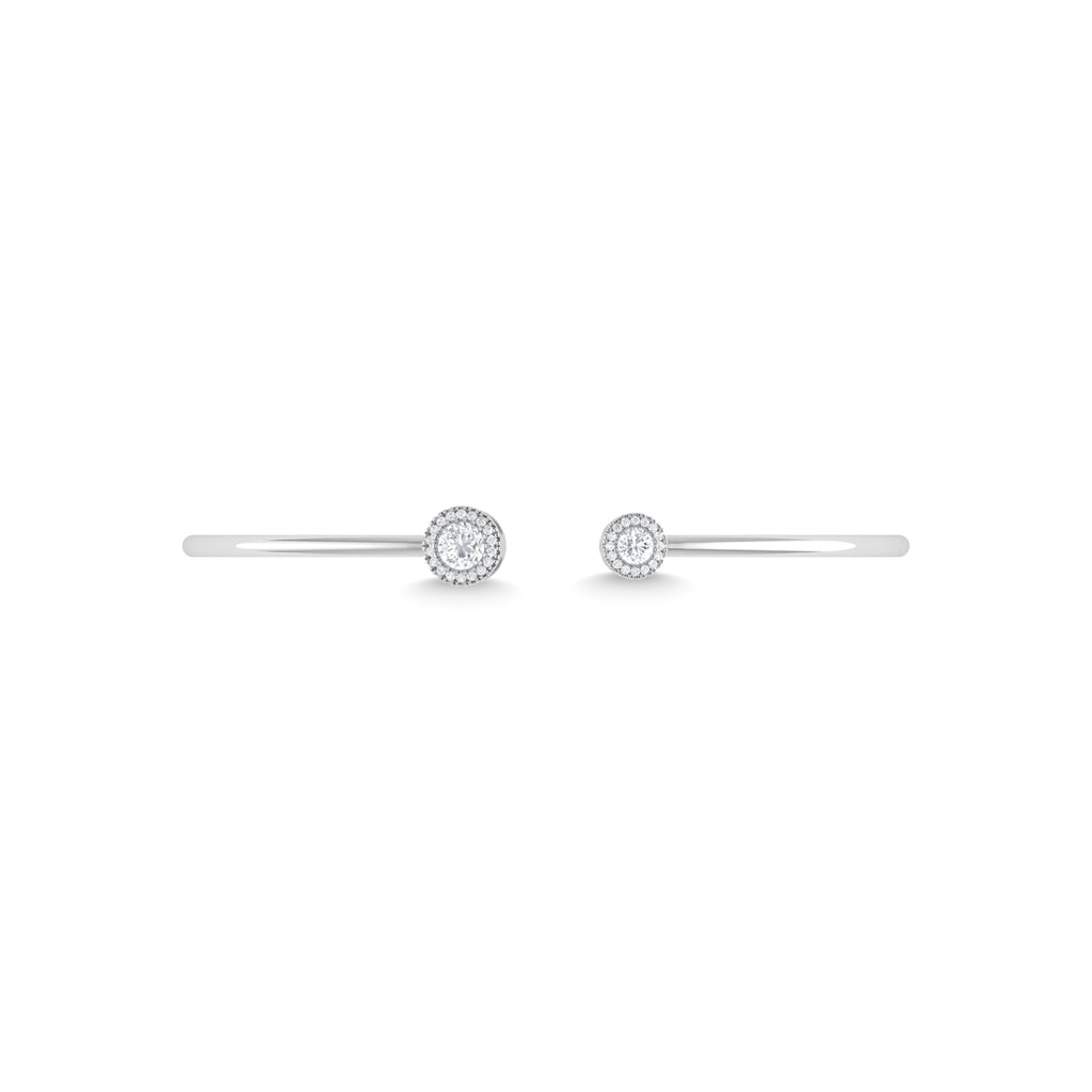 14K White Gold Diamond 1/2 Ct.Tw. Fashion Bangle