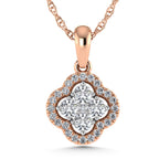 14K Rose Gold  1/2 Ct.Tw. Diamond Fashion Pendant