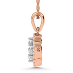 14K Rose Gold  1/2 Ct.Tw. Diamond Fashion Pendant