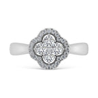 14K White Gold  1/2 Ct.Tw. Diamond Fashion Ring