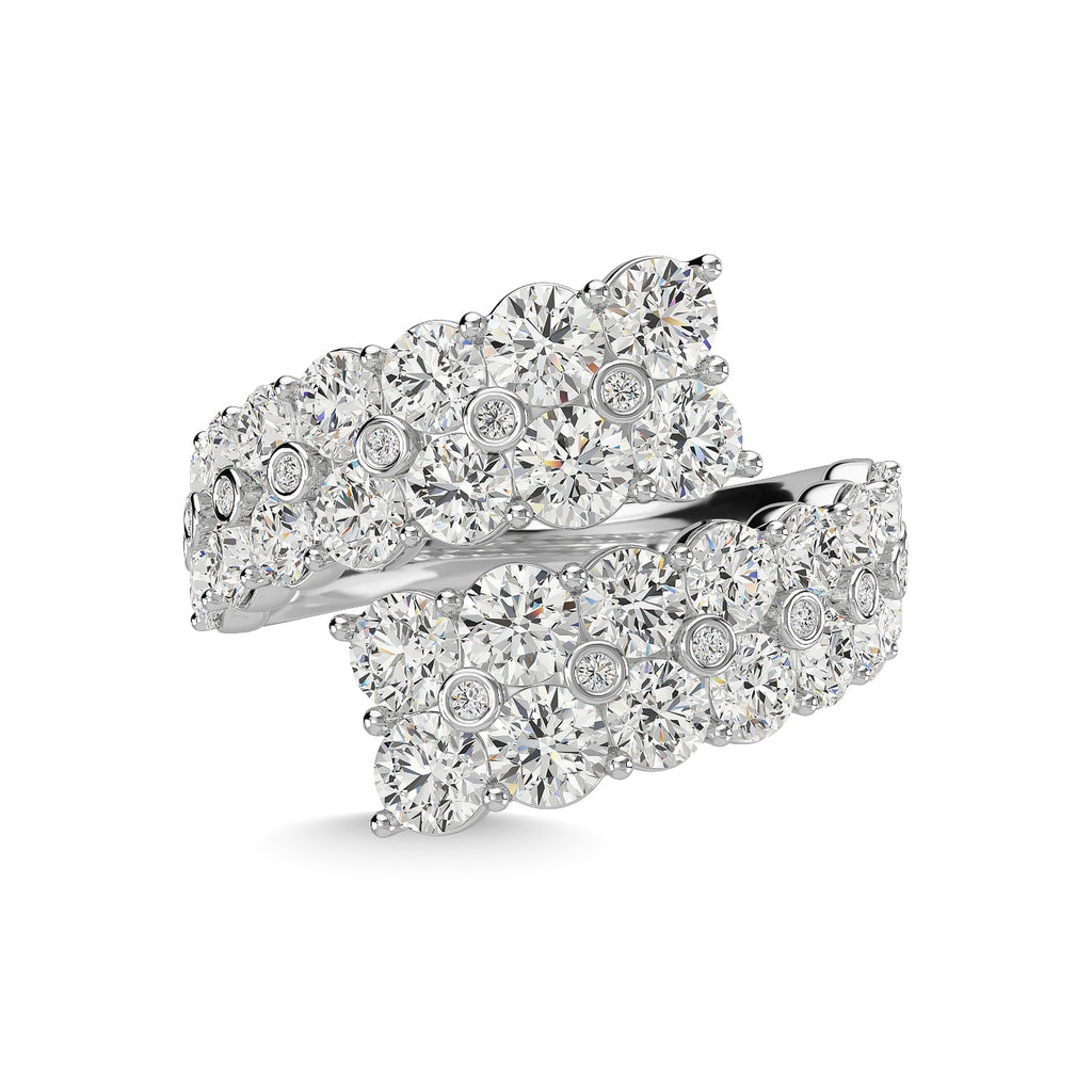 14K White Gold Diamond 3 1/2 Ct.Tw. Fashion Ring
