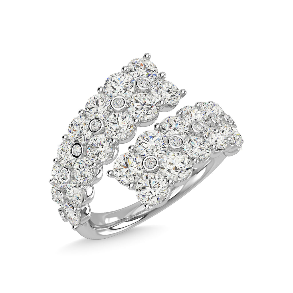 14K White Gold Diamond 3 1/2 Ct.Tw. Fashion Ring