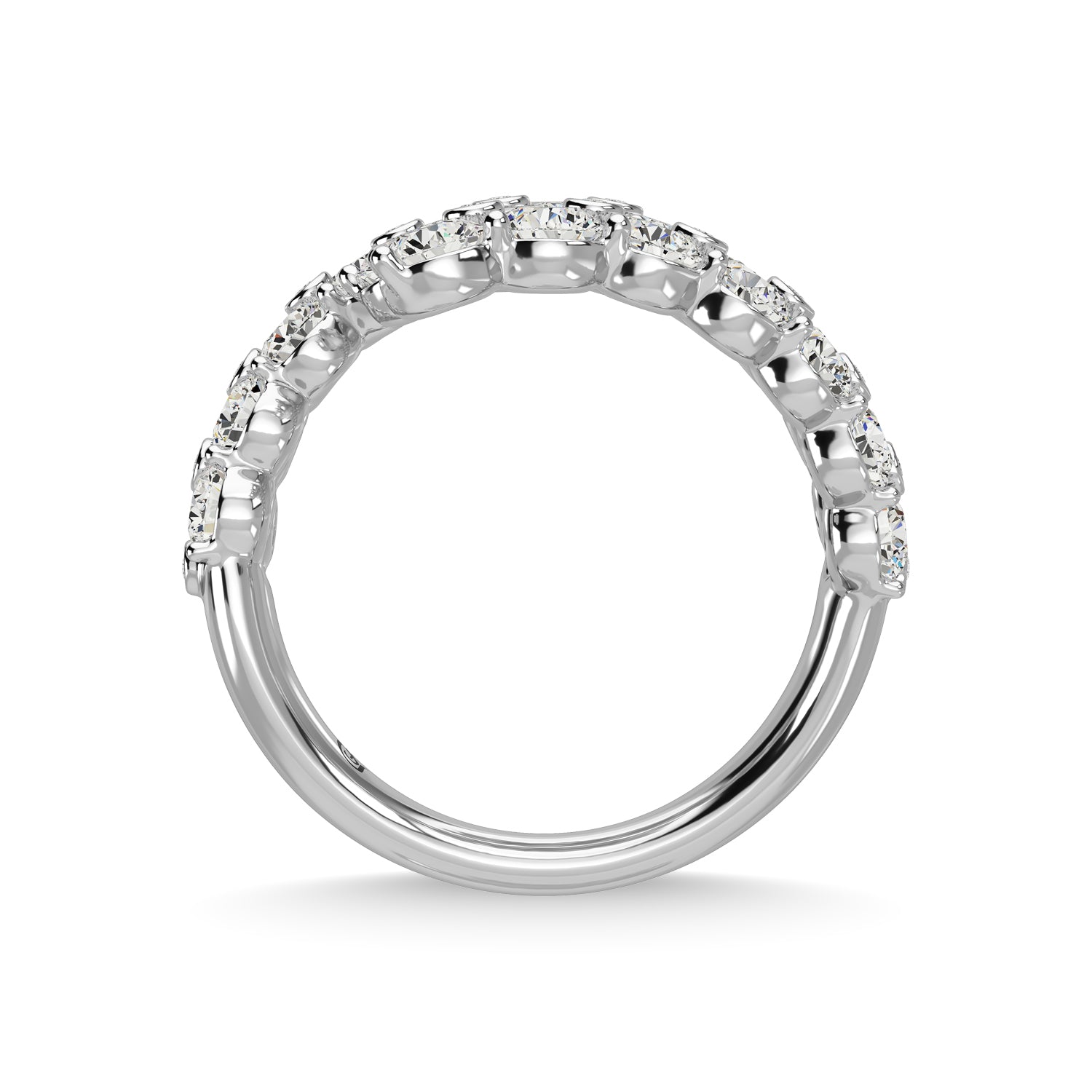14K White Gold Diamond 3 1/2 Ct.Tw. Fashion Ring