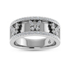 14K White Gold Diamond 1/3 Ct.Tw. Butterfly Fashion Ring