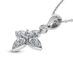 14K White Gold Diamond 1/2 Ct.Tw. Fashion Pendant