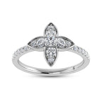 14K White Gold Diamond 5/8 Ct.Tw. Fashion Ring