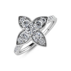 14K White Gold Diamond 5/8 Ct.Tw. Fashion Ring