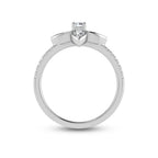 14K White Gold Diamond 5/8 Ct.Tw. Fashion Ring