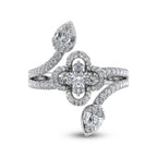 14K White Gold Diamond 7/8 Ct.Tw. Fashion Ring