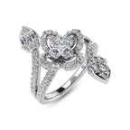 14K White Gold Diamond 7/8 Ct.Tw. Fashion Ring