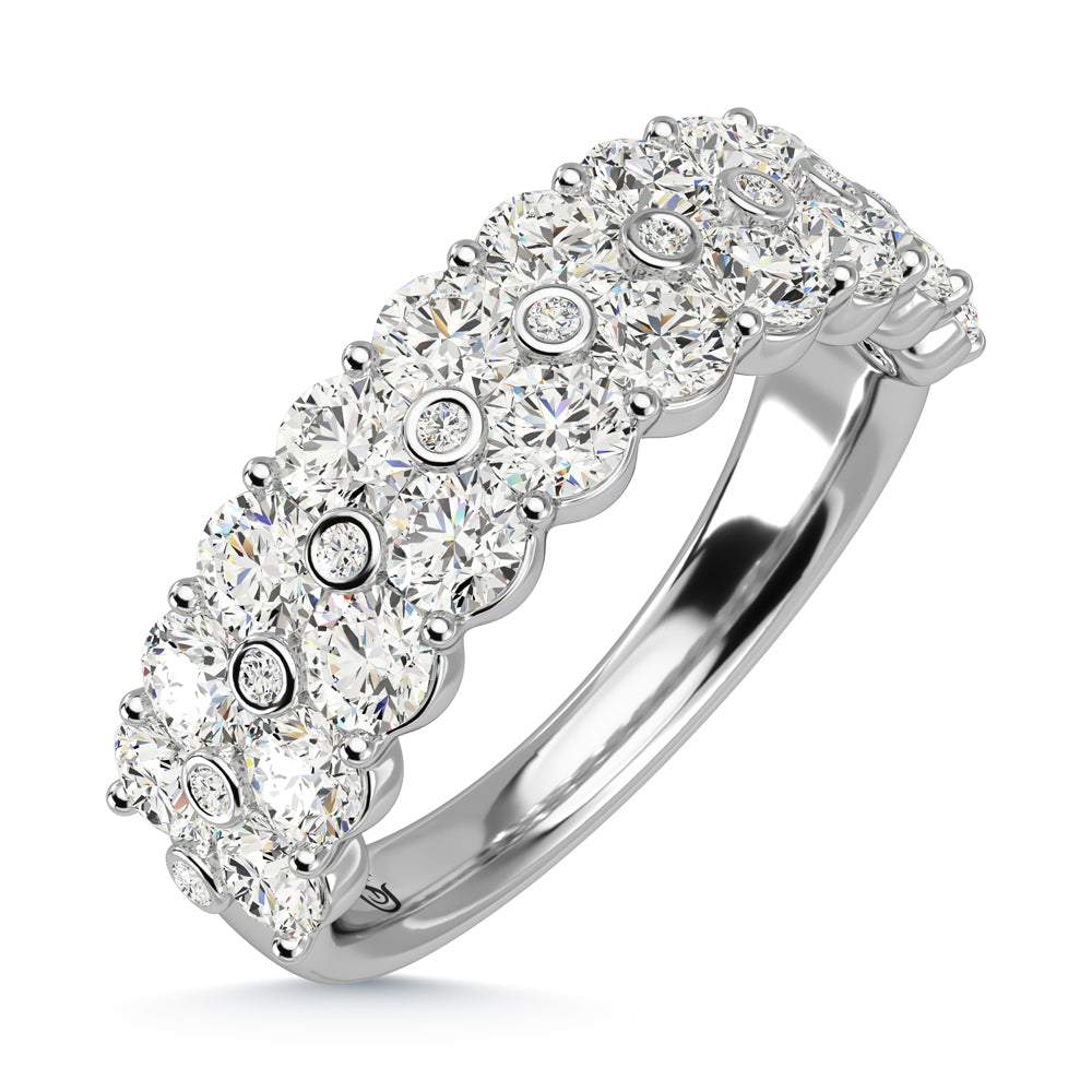 14K White Gold Diamond 2 Ct.Tw. Ladies Fashion Band