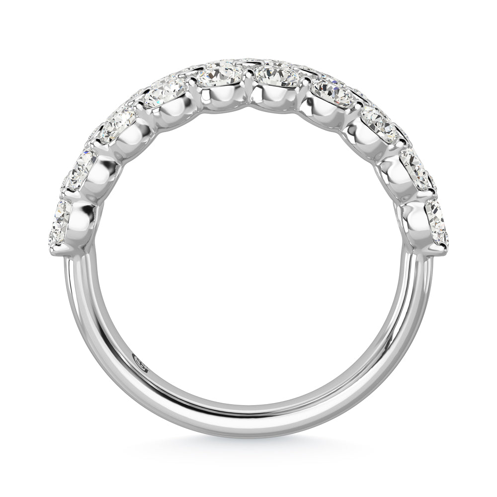 14K White Gold Diamond 2 Ct.Tw. Ladies Fashion Band