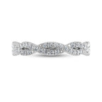 14K White Gold Diamond 1/4 Ct.Tw. Fashion Ring