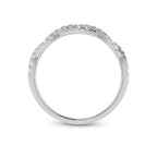 14K White Gold Diamond 1/4 Ct.Tw. Fashion Ring