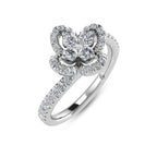 14K White Gold Diamond 3/8 Ct.Tw. Fashion Ring