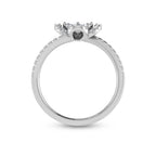 14K White Gold Diamond 3/8 Ct.Tw. Fashion Ring